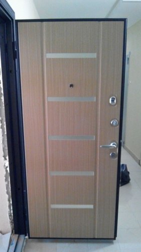 Входная дверь в квартиру Super Omega-10 Черный шелк RP-4 Венге светлый RS-1 фото 5