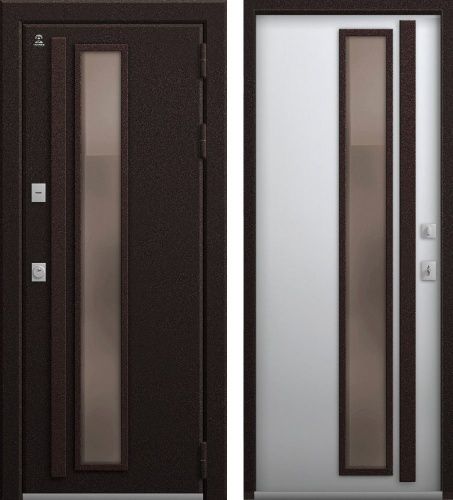 Центурион Т-14 Шоколад муар-Кашемир белый (терморазрыв со стеклом)