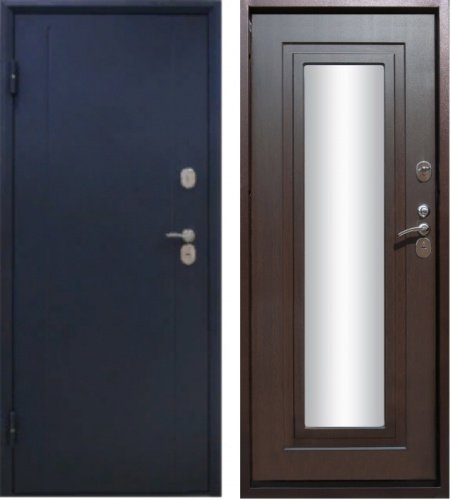 552 - Входная дверь в квартиру Elegia МДФ Венге (зеркало) фото 2