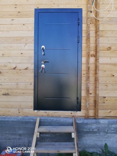 Дверь с терморазрывом 11 см ISOTERMA Серебро Темный кипарис Царга фото 3