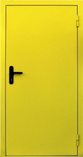 Желтая входная дверь Z-1 Yellow металл-металл