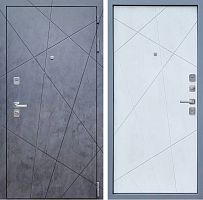 Дверь стальная Бронекс YoDoors-7 Бетон графит/Серый муар-Бетон снежный