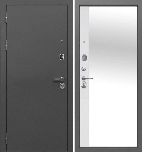 ТАЙГА 9 см Зеркало Антик серебро- Эмалит белый ТАЙГА 9 см Зеркало Антик серебро- Эмалит белый