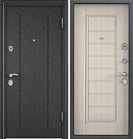 Входная дверь в квартиру Delta-10M Черный шелк RGSO вн. Перламутр белый СК65-S