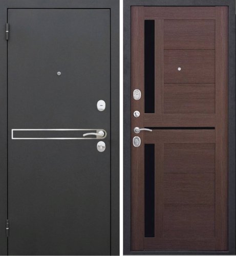 Дверь металлическая Сицилия муар МДФ Темный кипарис Царга