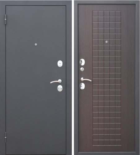 Входная дверь в квартиру Гарда муар 8мм МДФ Венге