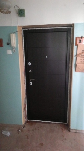 Входная дверь в квартиру Delta-100 Медь RGSO Венге D22 фото 5