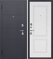 Дверь в квартиру Гарда 2МДФ Велюр белый софт